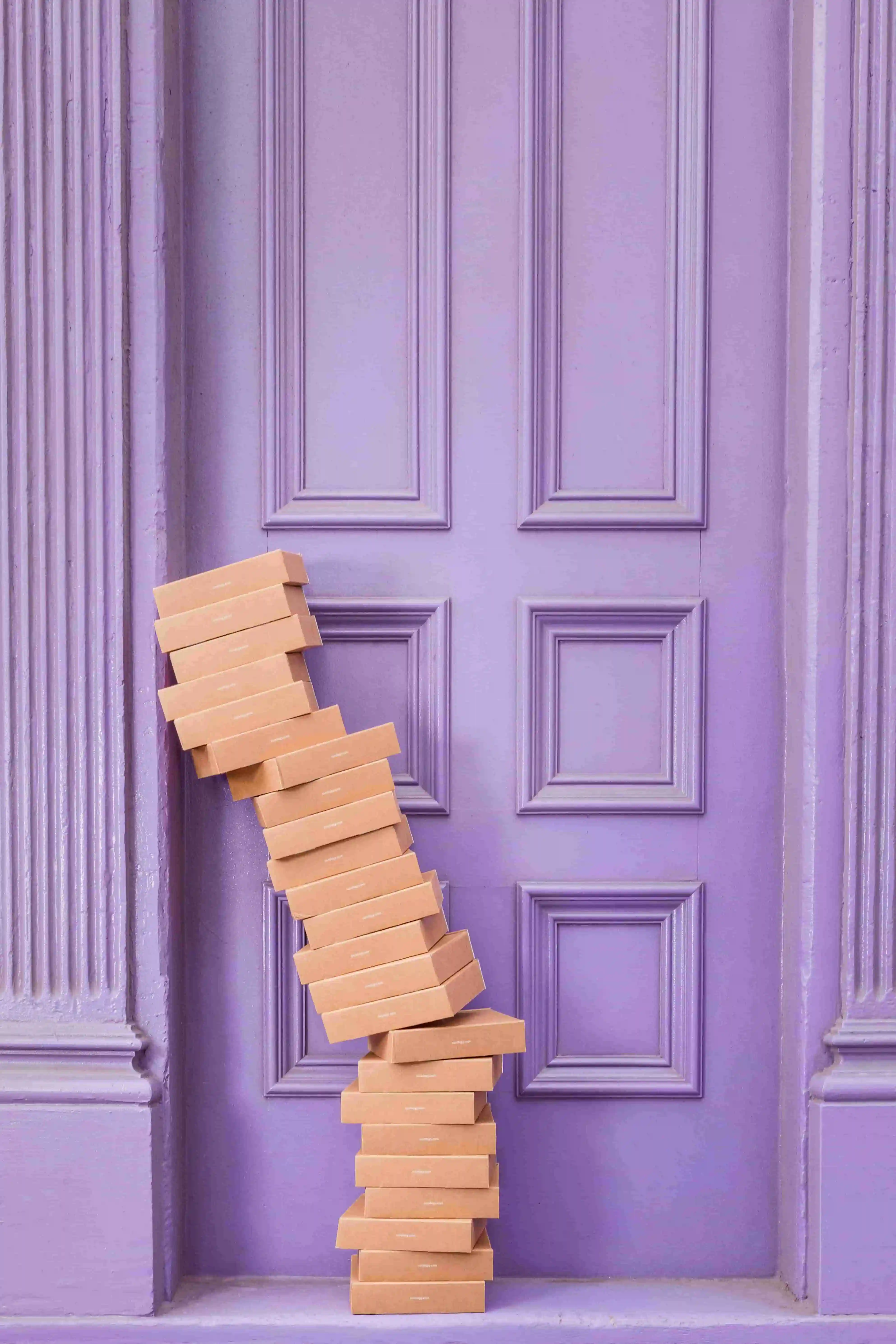 Purple door boxes