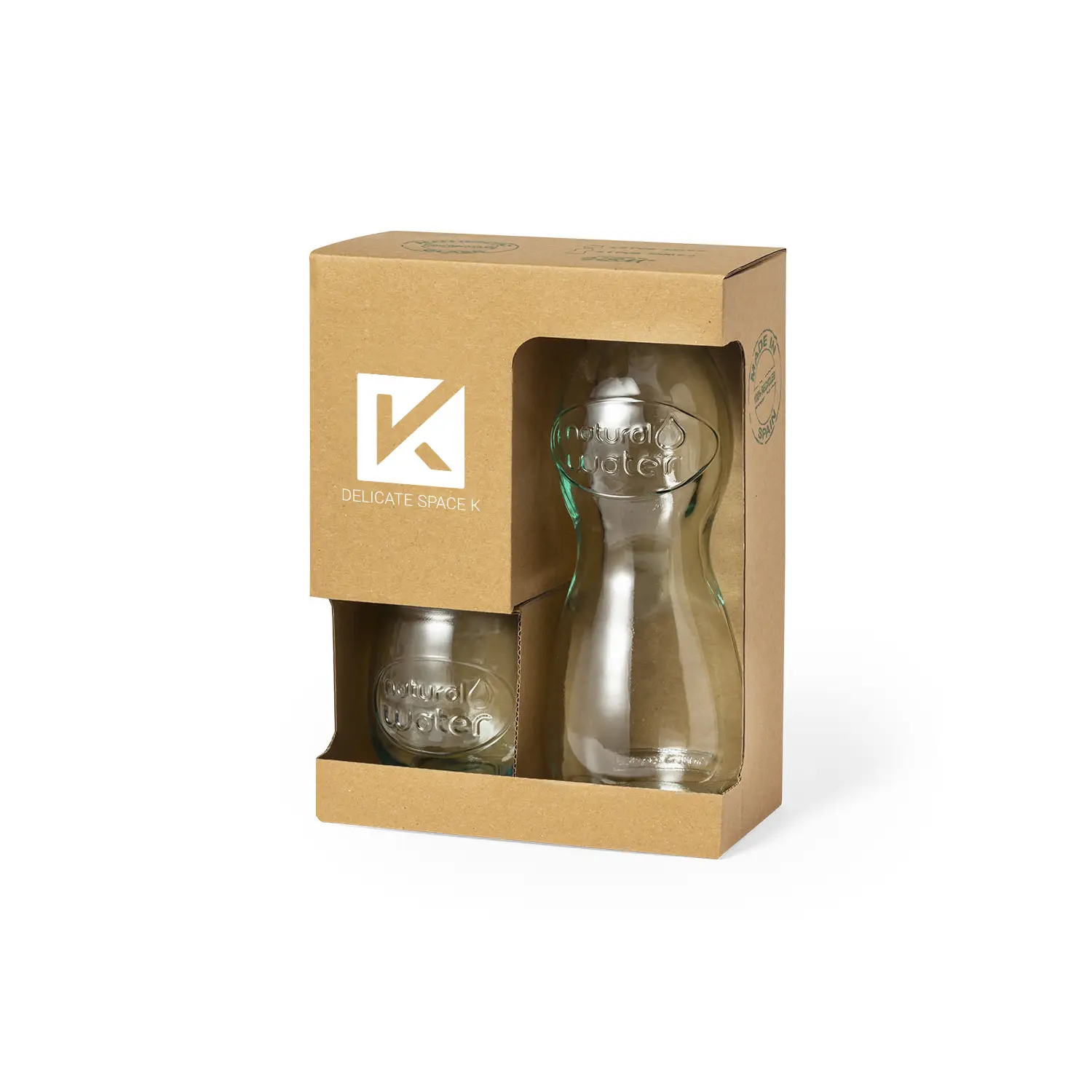 Glass Bottle Mug Set