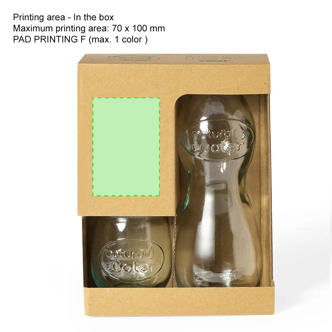Glass Bottle Mug Set - 9305