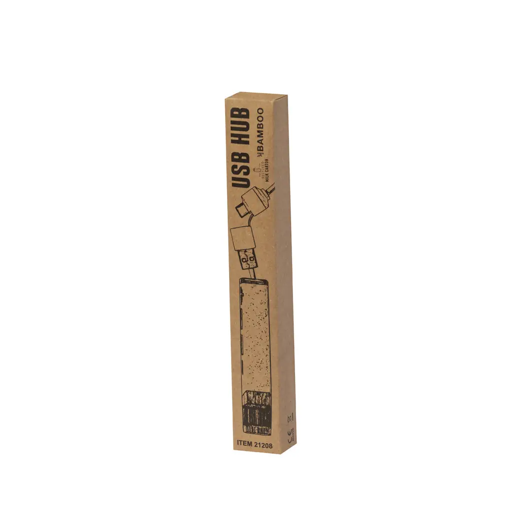Recycled Milk Carton / Bamboo USB Hub