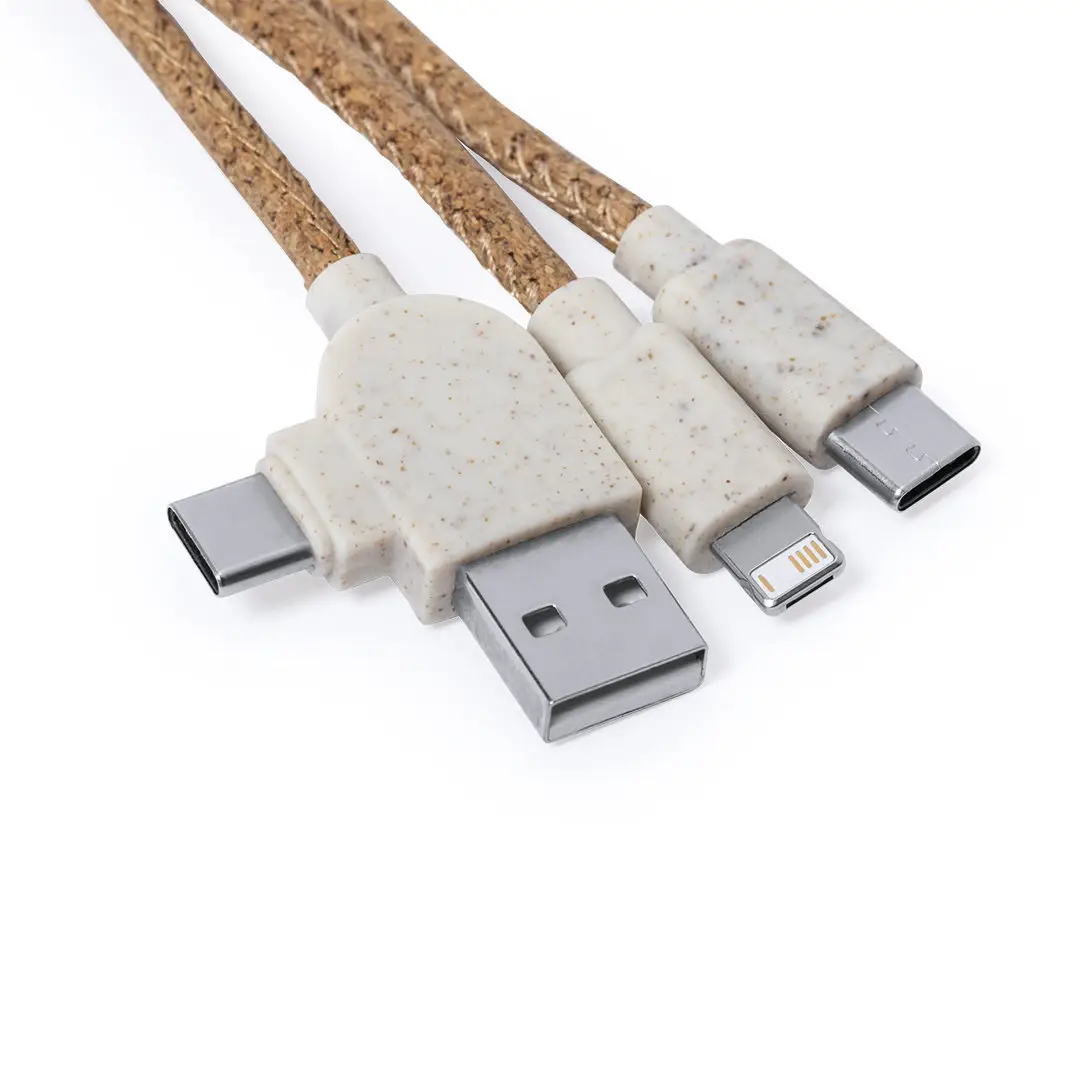 Cork/Wheat Charging Cable