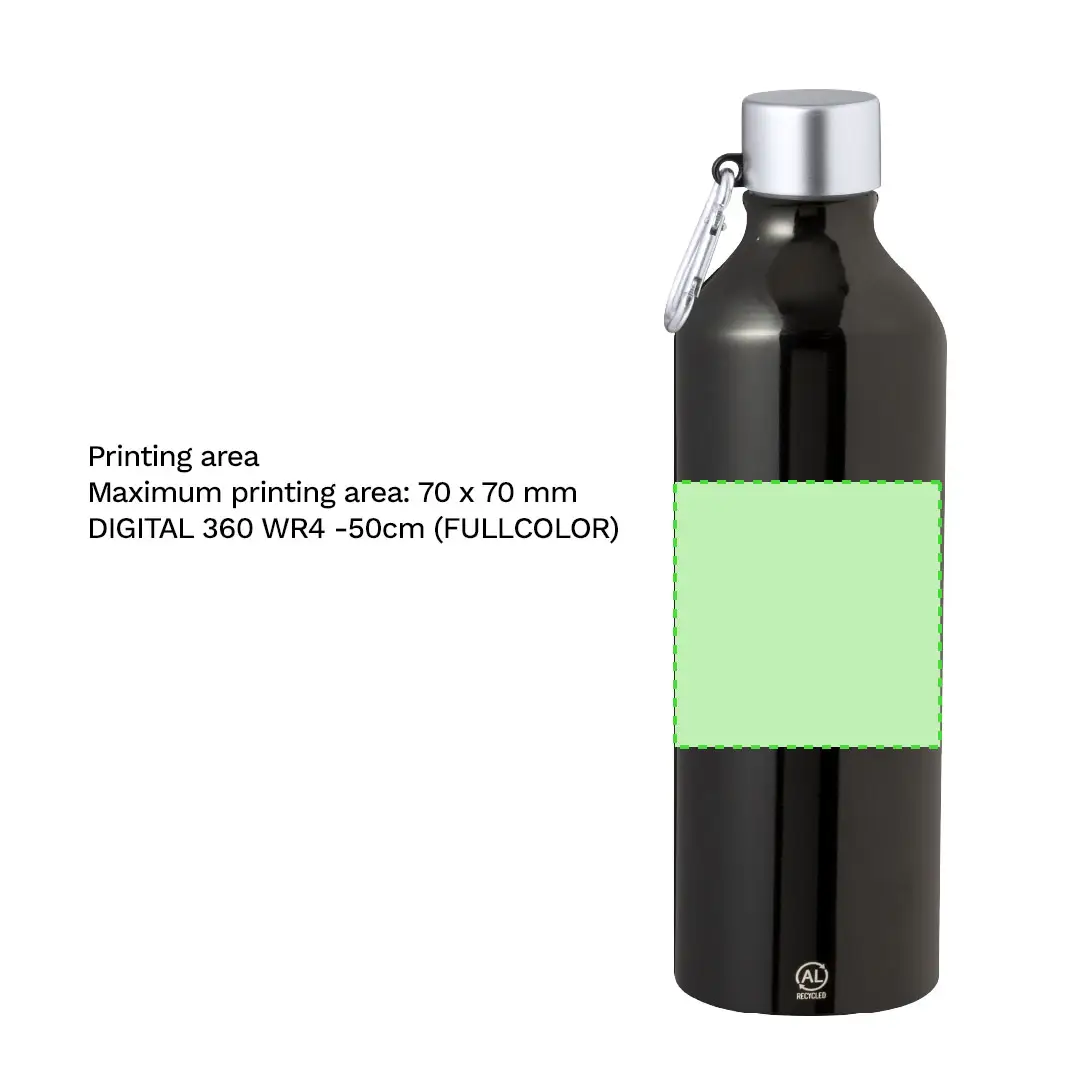 Recycled Aluminium bottle 800ml - 3558