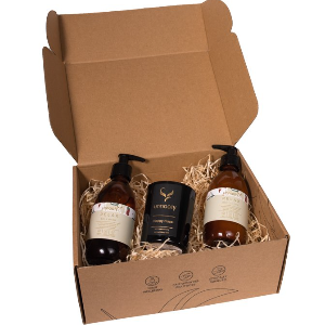 product image - Relax Gift Box - cosmetics & vegan candle