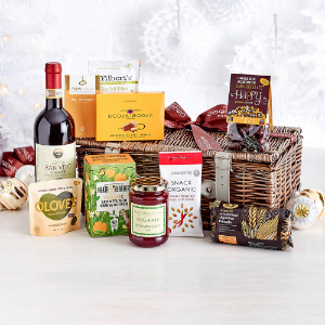 Product Image - The Organic Red Wine Wicker Hamper